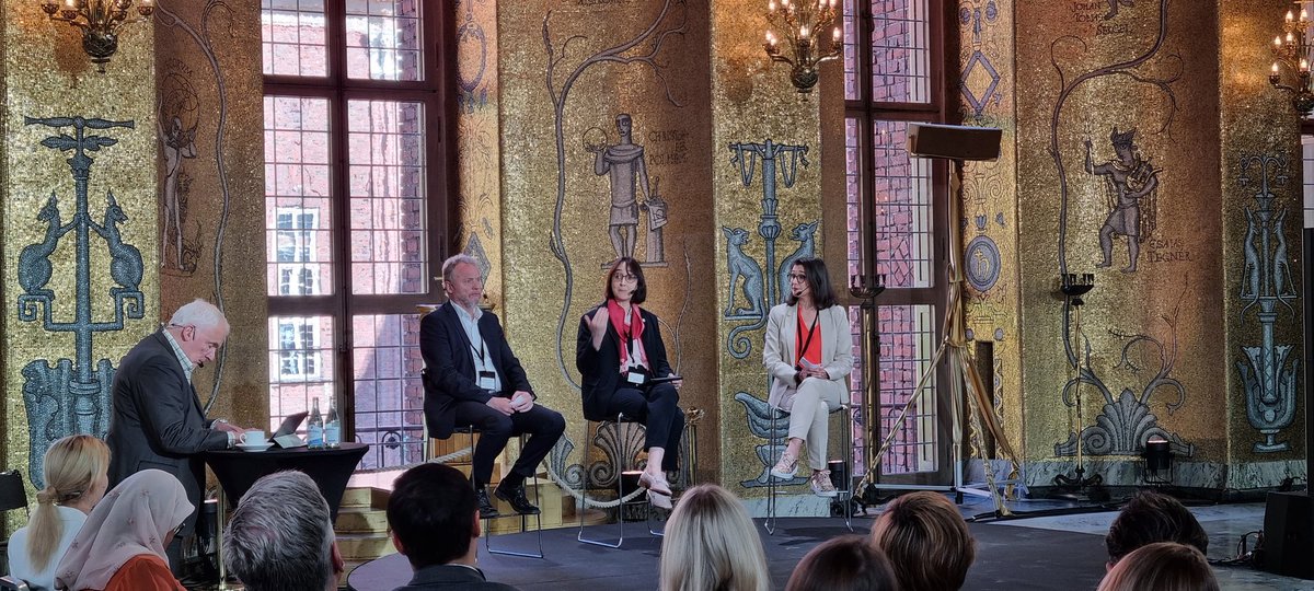 Next @cgamboat in 'Building for the Future: Reducing Emissions in the Construction Sector' session with <a href="/RaymondJohansen/">Raymond Johansen</a> &amp; <a href="/Lenahok/">L</a> <a href="/SkanskaGroup/">Skanska</a>.

@WorldGBC annouces new partnerhip with <a href="/c40cities/">C40 Cities</a> on the Clean Construction Action Coalition.

#AdvancingNetZero #Stockholm50