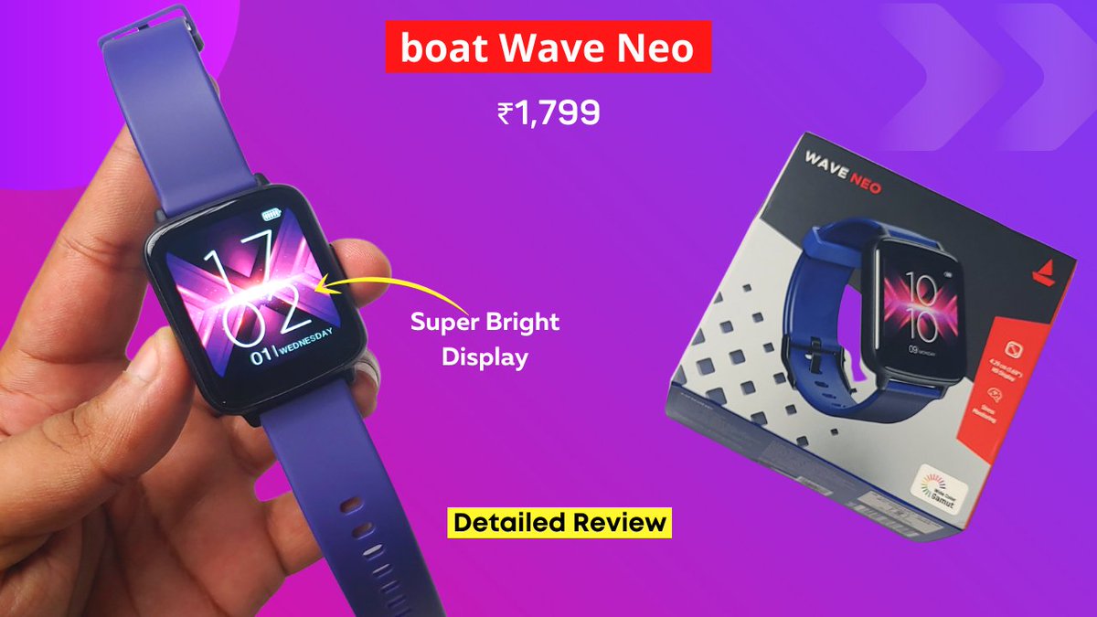 sdubeyofficial's tweet photo. Boat Wave Neo Review: Just 1799 Rupees | Best Smartwatch under 2000 #boatwaveneo #boatWaveNEOReview #WaveNeo #tehnoZee via @YouTube
full video: https://t.co/gK0fD4sDQX https://t.co/4aDTPVNME9