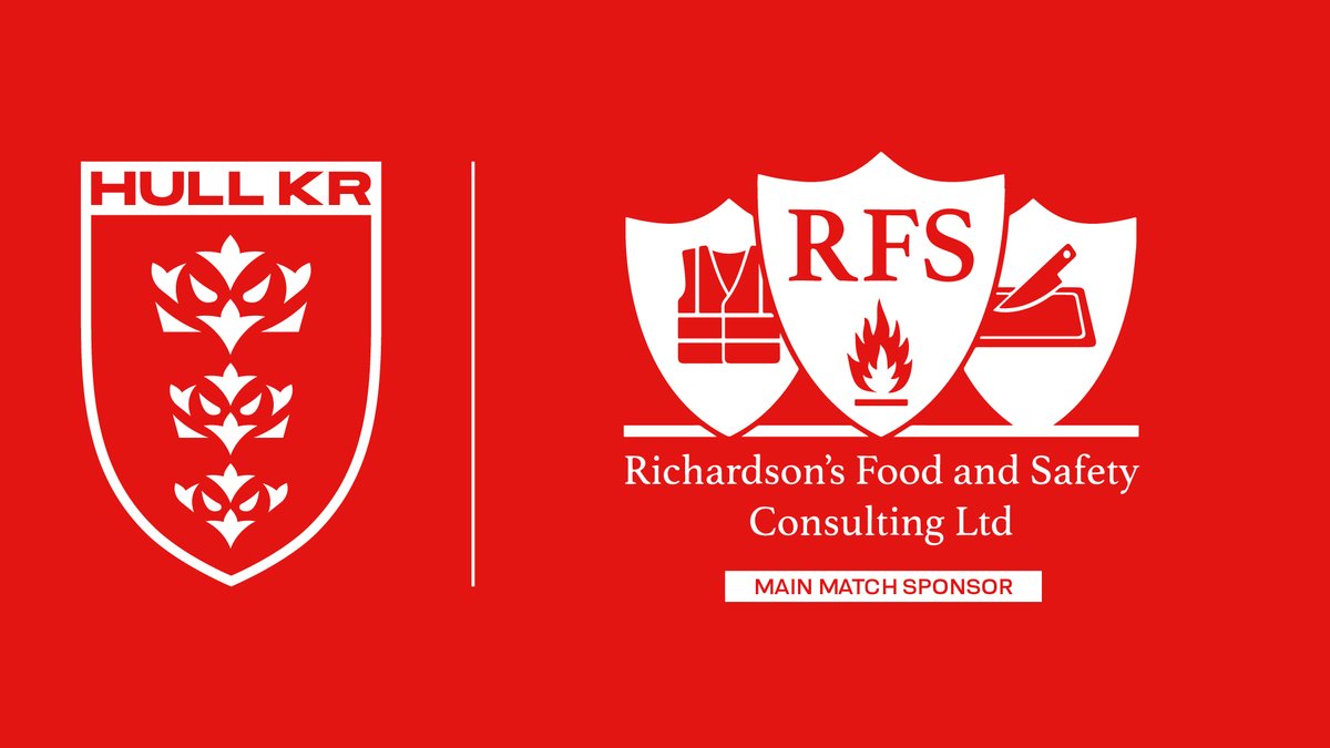 hullkrofficial's tweet photo. Hull KR would like to thank matchday sponsor, Richardson's Food and Safety Consulting Ltd. for their support ahead of the Robins' Round 14 fixture against Salford Red Devils 🤝

Read more 👉 https://t.co/L89XfI1jlx

#UpTheRobins 🔴⚪️ https://t.co/TuIyM32gR3