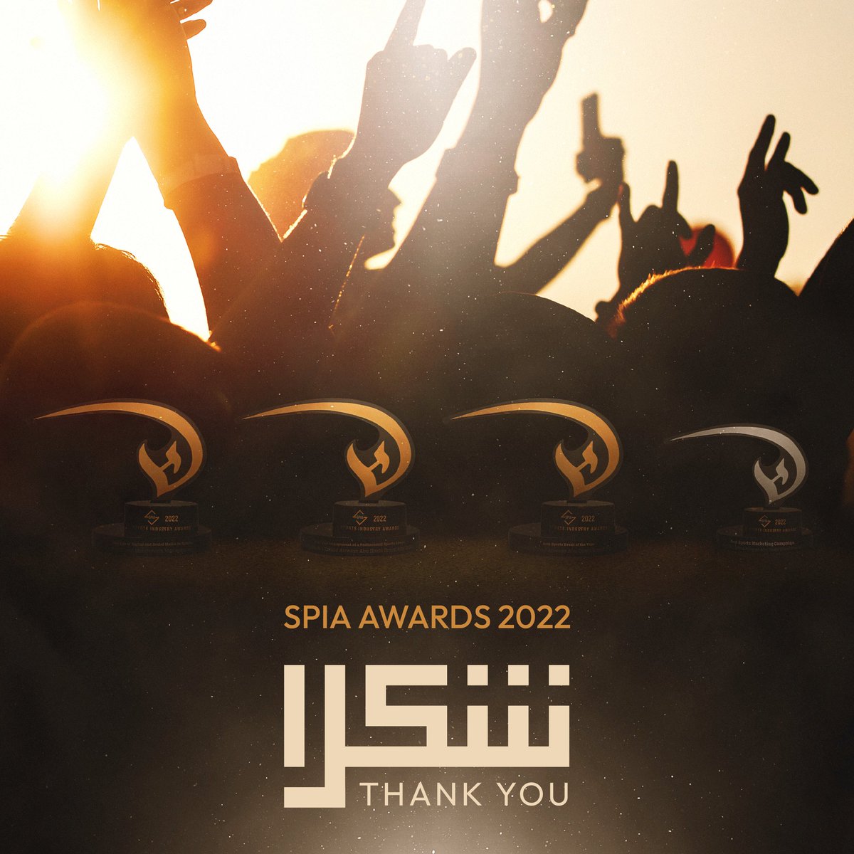 ymcofficial's tweet photo. Another one. 🔥
Excited to announce that #AbuDhabiGP won 4 awards at the #SPIA2022 for:

🥇Best Sports Event of the Year
🥇Best Fan Engagement at a Professional Sports Event
🥇Best Use of Digital and Social Media in Sports
🥈Best Sports Marketing Campaign https://t.co/aGL73Jq29q