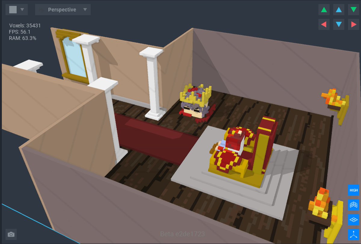 filmindiscreet's tweet photo. In this post, I have created my non-fungible token(NFT) and developed it into creating a larger space by looking at the bigger picture of my final product in Voxedit. My practice VoxEdit and final VoxEdit!
#voxedit 
#TheSandbox
#AISFilmAndMedia 
#Metaverse
#Metaverse #SandFam https://t.co/erwmyodKlS