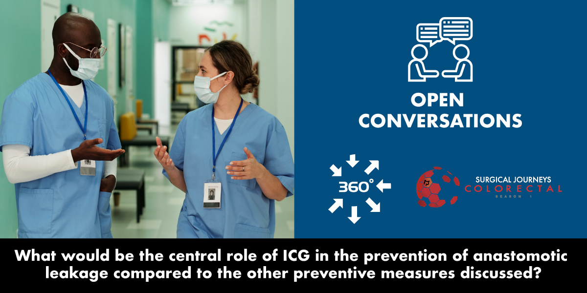 AISChannel's tweet image. What would be the central role of ICG in the prevention of anastomotic leakage compared to the other preventive measures discussed? 

Enter the #OpenConversation section of #Colorectal360 and join discussions!

Why not start now?
aischannel.com/forum/preventi…