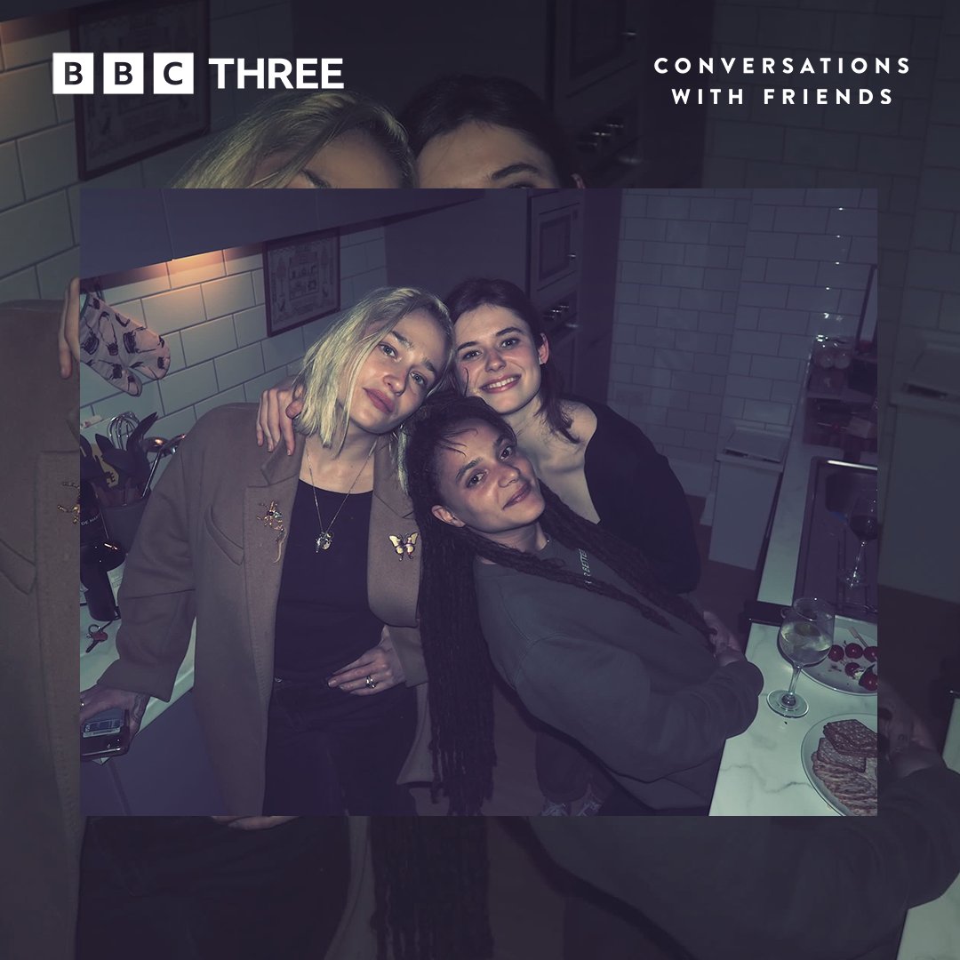 These on set photos are too cute.

#ConversationsWithFriends