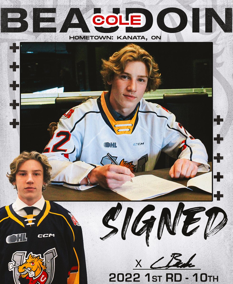 Signing Alert‼️ 

The Barrie Colts are proud to announce the signing of 2022 1st Round Selection, Cole Beaudoin (<a href="/colebeaudoin11/">Cole Beaudoin</a>)! 

🗞️ bit.ly/3GC2UoE

Welcome to Colts Country, Cole!