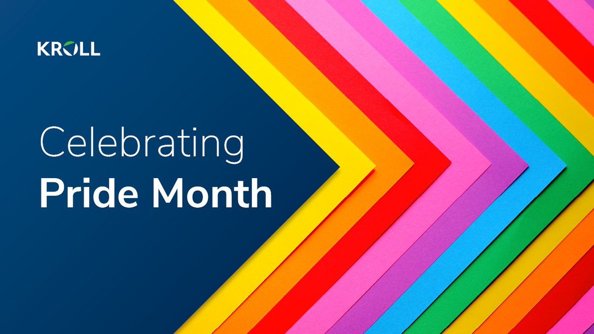KrollWire's tweet photo. #PrideMonth is a time to acknowledge, celebrate and honor our LGBTQ+ colleagues, allies and broader community around the world. At Kroll, we remain committed to an inclusive, understanding and equitable culture for all employees and community members. #OneTeamOneKroll https://t.co/XDco7YQT0x