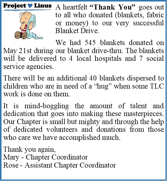 twoholymartyrs's tweet photo. Thank you to all who donated to project Linus this year!! Many children will be comforted by your talents.

"Behold, children are a heritage from he Lord, the fruit of the womb, a reward."
Psalm 127:3 https://t.co/wk6ct35du3