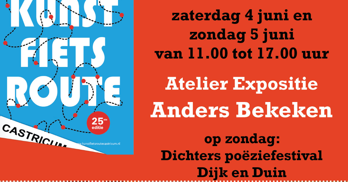 Fietsend langs kunst? Dat kan dit weekeinde in Castricum. Daar is voor de 25ste keer een Kunstfietsroute georganiseerd. En die is niet compleet zonder ook langs het schilder- en keramiekatelier Anders Bekeken te gaan. reakt.nl/wie-we-zijn/ni…
