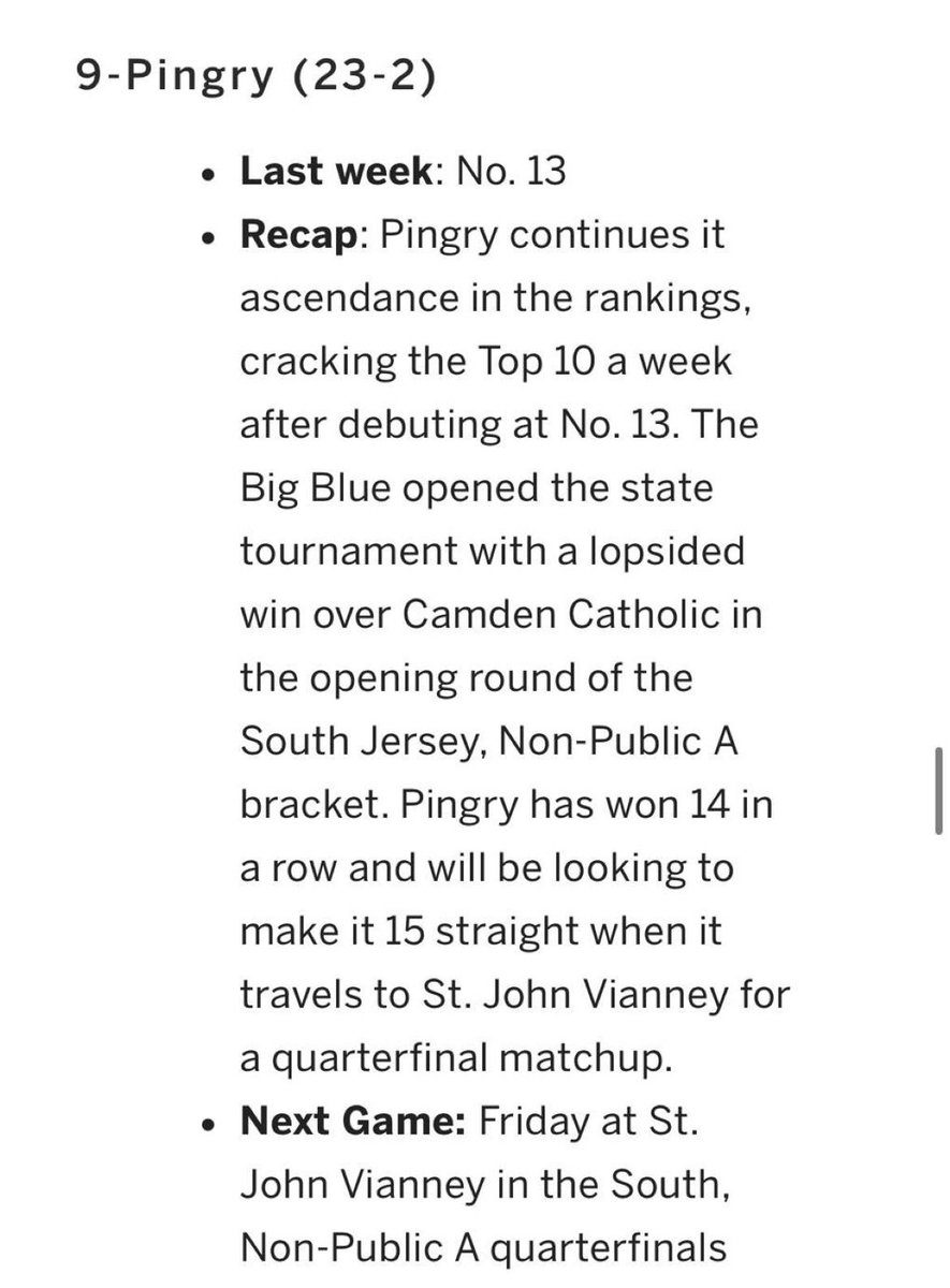 Pingry Baseball tweet media