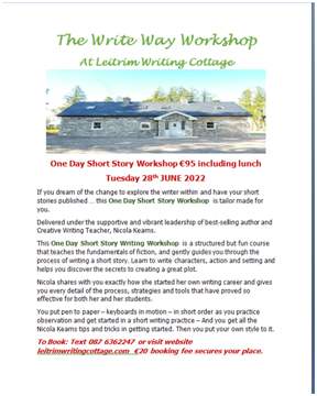 Leitrim Writing Cottage with Nicola Kearns (@nicola3mary) on Twitter photo 