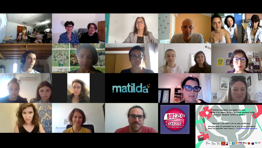 Super remise des prix Occitanie de #BuzzonsContreLeSexisme (dernière fois en visio nous espérons!). Les vidéos primées sont en ligne ici matilda.education/mod/page/view.…
Bravo à toutes les équipes et merci au jury et à nos partenaires ! le 8 juin Rv pour la remise des prix (inter)national