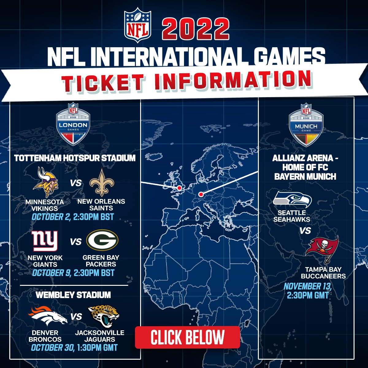 NFL UK on X: '2022 NFL International Games ticket information! 