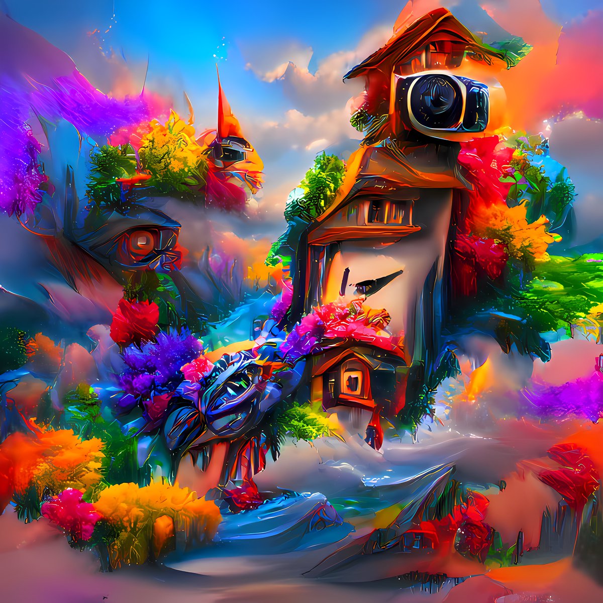 asynthesisai's tweet image. Free mint #NFTs don't have to be copy pasta garbage.

Drop this Friday.  Genesis Collection: "Artificial Perception" by @asynthesisai 

AI meets pop culture. 

A #freemint you won't want to banish to your hidden folder.

#NFT #NFTS #NFTProject #FreeMint 

"Cuckoo Clock"