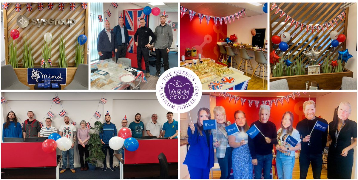 👑 What a day we've had celebrating The Queen's Platinum Jubilee!

🎉 Afternoon tea, bake sales and quizzes galore, all in aid of our charity, Mind. We're starting the weekend the right way by smashing our fundraising target by 260%!

#teamSysGroup #Mind #PartyLikeARoyal