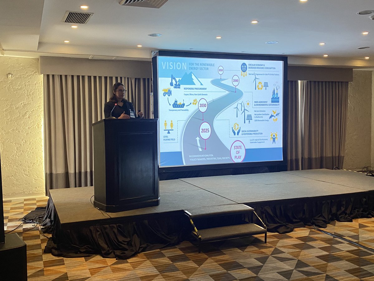 Marie-Theres Kügerl presenting the 2050 Vision for the #renewableenergy sector “a step-by-step, participatory approach is at the heart of this roadmap” #GAFLATAM