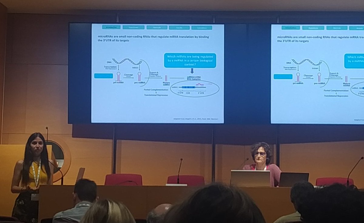 Elena Fernández-Castañer (<a href="/ElenaFC13/">Elena</a>), PhD student at #MeritxellGironella's group, presented her results as a STSM awardee. She stayed for 3 months at @GEBC_IPOPorto to evaluate #microRNA methylation.