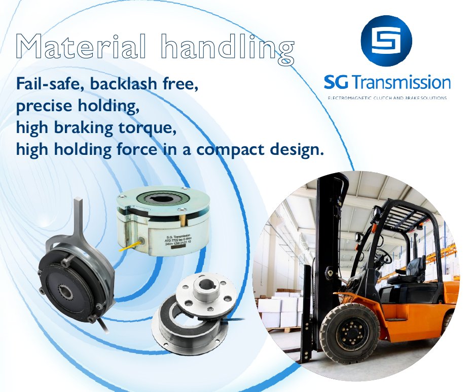 SGTransmission's tweet photo. Industrial vehicles are essential to the #intralogistics of goods. We provide fail-safe brakes such as; spring applied, #permanentmagnet and permanent magnet toothed #brakes. Tailor-made, #safe and accurate.
Find out more: https://t.co/NTXW5Y9wr7
#warehousing #materialhandling https://t.co/efxEwZIQ3R