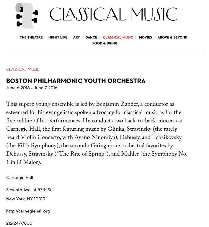 We are looking forward to returning to <a href="/carnegiehall/">Carnegie Hall</a> soon!