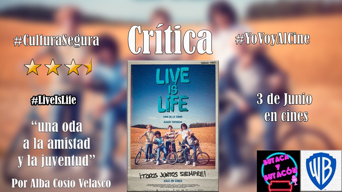 butacaybutacon's tweet photo. 📝#Crítica #CulturaSegura #YoVoyAlCine 

🚲'Live is life': una oda a la amistad y la juventud. ⭐️⭐️⭐️🌠 @WarnerBrosSpain @atresmediacine 

"un homenaje a la amistad, la juventud y el paso a la vida adulta".

Por @alba_cosio #LiveIsLife 

https://t.co/qtmepa1FAR https://t.co/Y2VMPCBTrj