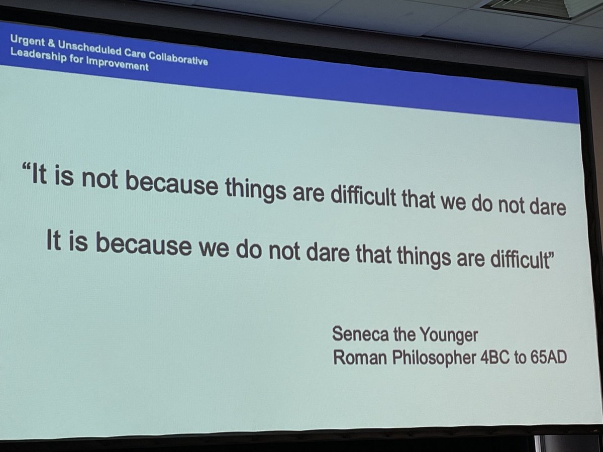 John Burn’s pithy observations on leadership makes a great close to a really engaging day on Integrated Urgent and Unscheduled Care - something to really think through!