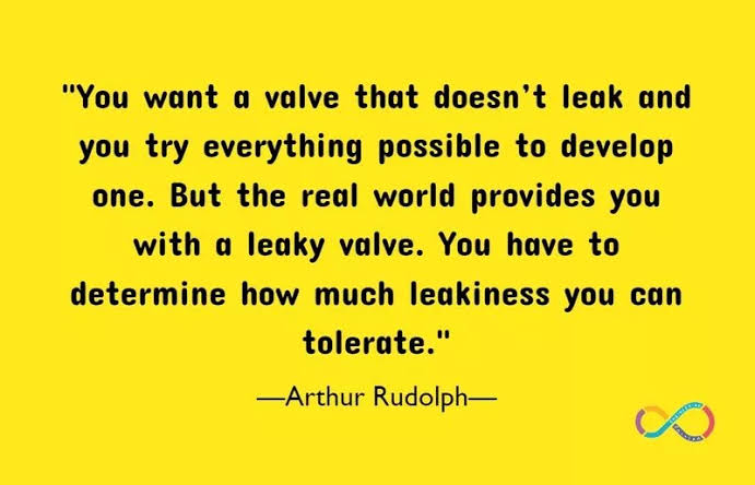 Former German Rocket Engineer has written a combination of the Valve with the real world that how you tolerate with the leakage in the life with the limitations and rare possibility #engineer #engineers #engineering #engineeringlife #motivationalquotes #inspirationalquotes