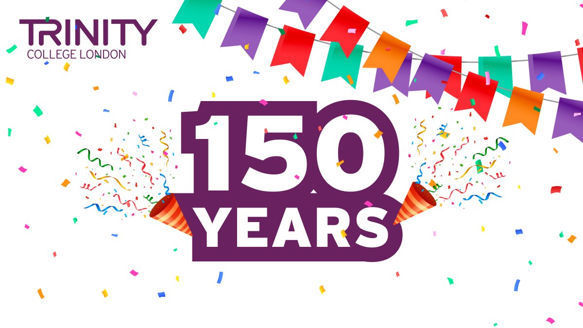 TrinityC_L's tweet photo. 1/3🎉 Today Trinity College London is celebrating its landmark 150th anniversary, after it was first founded on 1 June 1872. 
#Birthdaycelebrations #150anniversary #Trinityexams #MusicExams #DramaExams #EnglishLanguage #MusicEducation #DramaEducation https://t.co/UnU62SSJ4P