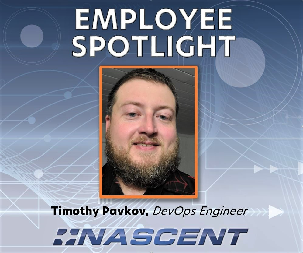 nascenttech's tweet photo. Employee Spotlight time!  Introducing Timothy Pavkov - one of our DevOps Engineers.  From deploying releases to troubleshooting issues and everything in between, he likes to make life easier for all.

Thank you Timothy for all that you do! https://t.co/k9GDWad5Yr