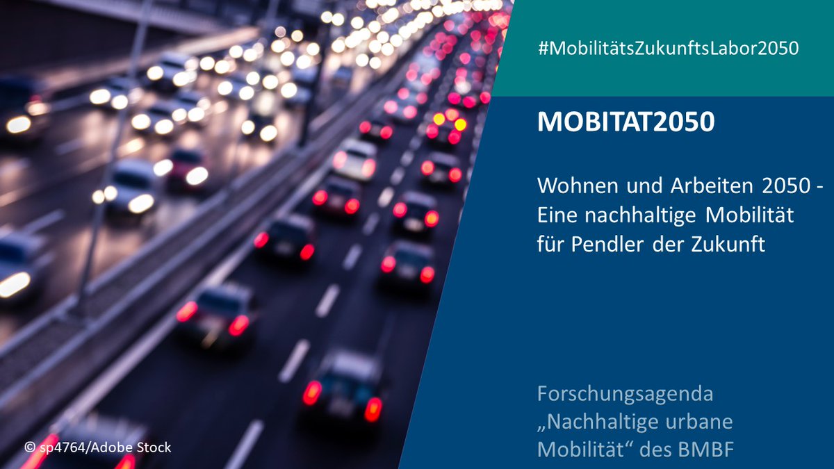 Nachhaltigkeitsforschung gestalten (@soef_bmbf) on Twitter photo Wie kann die Vernetzung von Wohnen und Arbeiten im Sinne #nachhaltigerMobilität gelingen und den steigenden Wohn- und Mobilitätskosten begegnet werden? Nach Lösungen sucht das Verbundprojekt „Mobitat 2050“ als #MobilitätsZukunftsLabor2050 des @BMBF_Bund. ▶️zukunft-nachhaltige-mobilitaet.de/mobitat-2050-w… Wie kann die Vernetzung von Wohnen und Arbeiten im Sinne #nachhaltigerMobilität gelingen und den steigenden Wohn- und Mobilitätskosten begegnet werden? Nach Lösungen sucht das Verbundprojekt „Mobitat 2050“ als #MobilitätsZukunftsLabor2050 des @BMBF_Bund. ▶️zukunft-nachhaltige-mobilitaet.de/mobitat-2050-w…