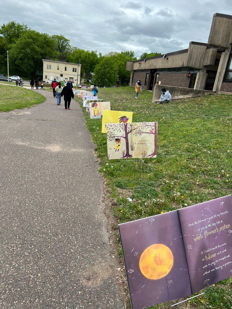 WellnessSPPS's tweet photo. Lots of opportunity for physical activity at the John A. Johnson-Bruce Vento merging schools event last week. Children's book, "Layla's Happiness," was available, thanks to SPPL, in Story Walk form and the smoothie blender bike proved it's still a perennial favorite. #SPPSMoves https://t.co/sfctGx6Cla