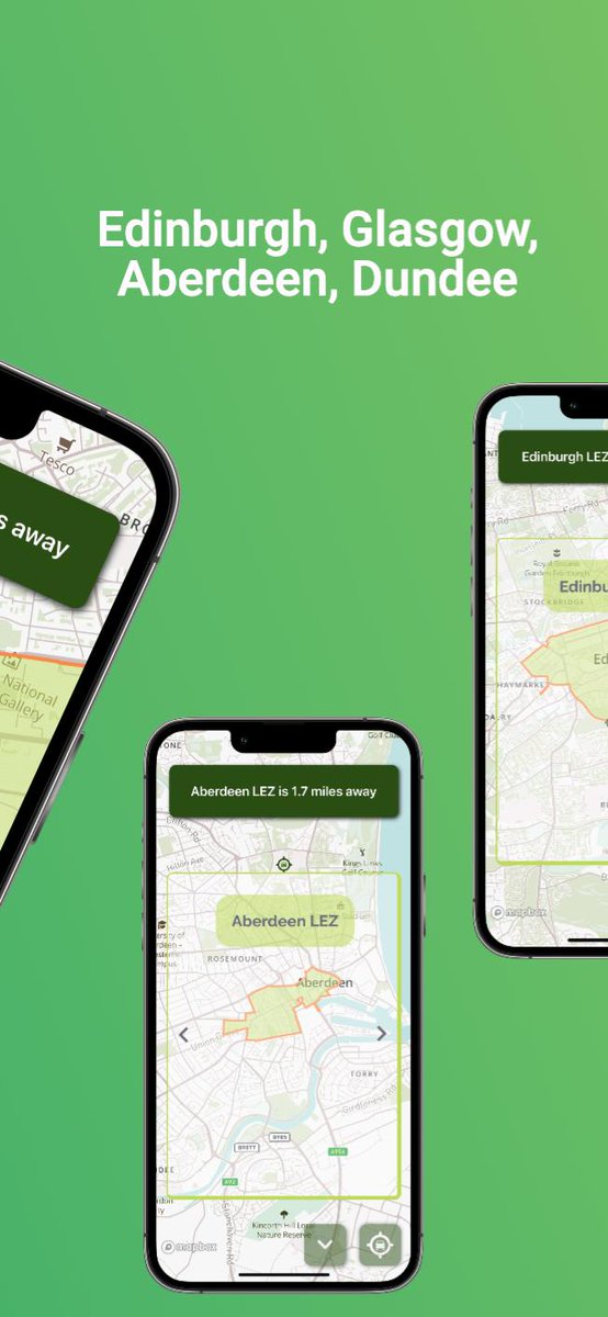 QuestNative's tweet photo. The Scottish Low Emission zones are live today in #Edinburgh. They will affect people with an older car than 2015 (if diesel) or 2005 (if petrol). Fines start next year and will be hefty, so you better check if you are affected. See the maps with https://t.co/PqyEz9uO98 https://t.co/JWKNxlL2X4