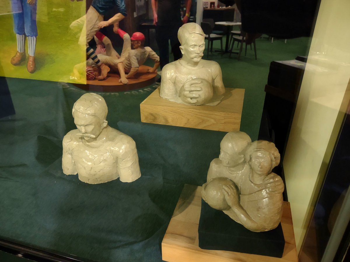SFootballMuseum's tweet photo. To coincide with the unveiling of the statue of #ThomasDonohoe in Busby by @Kate_Rob123 we have these wonderful maquettes on display - book your visit now and find out more about the amazing legacy of Thomas Donohoe! https://t.co/Lo1D1f1Il0