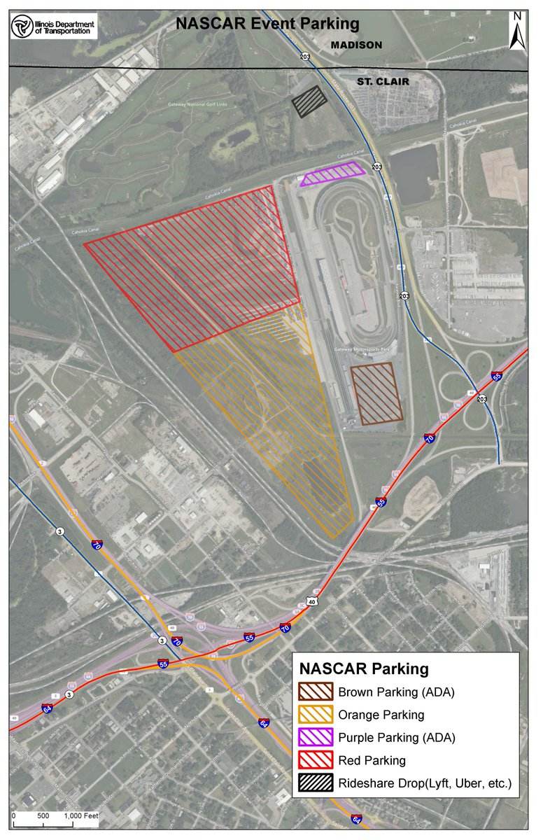 IDOTDistrict8's tweet image. NASCAR FAST ACCESS FOLLOW RACE DAY ROUTES: IDOT, ISP and WWTR are encouraging race fans to use the directions provided with their tickets/passes, follow signage, &amp;amp; obey the directions of police around the raceway to enjoy the best NASCAR Enjoy Illinois 300 experience. #ILTraffic