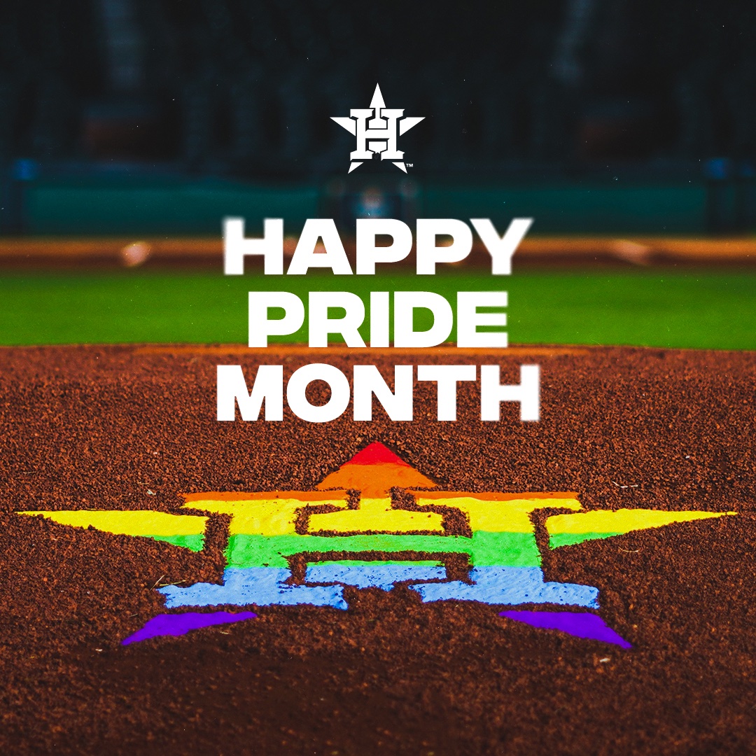 Happy Pride Month! 🏳️‍🌈

Join us for Pride Night on June 21st: Astros.com/Promotions