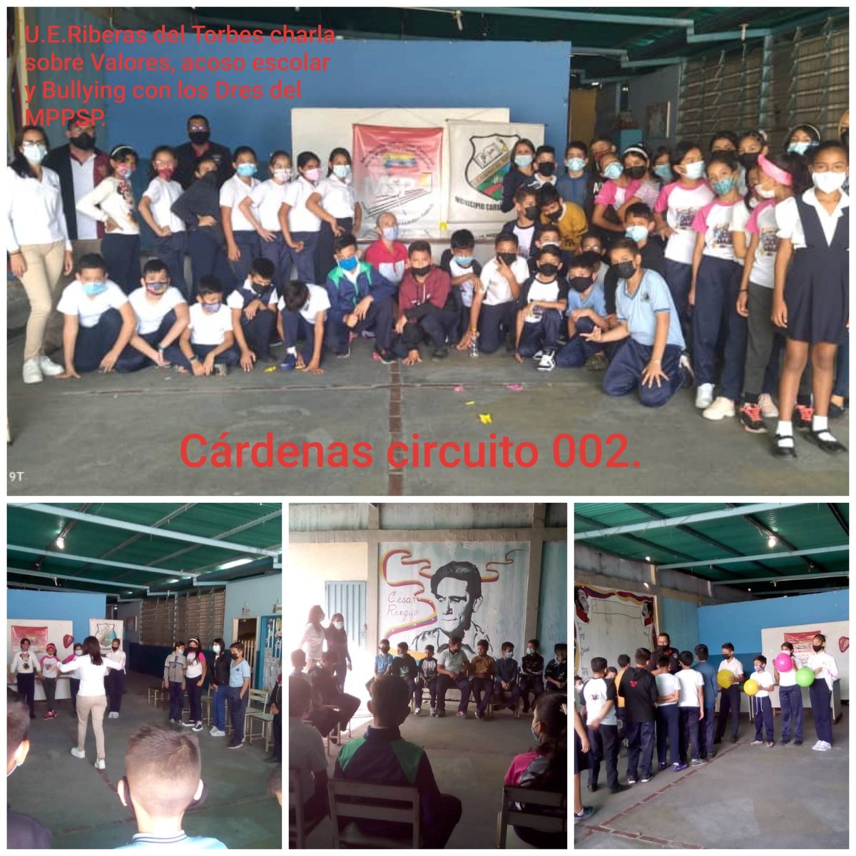 escuelariberas's tweet photo. U.E.Riberas del Torbes actividades pedagogicas, charla relacionada con los Valores, acoso escolar y Bullyng. Por los Dres. del MPPSP. Cárdenas circuito 002. https://t.co/CS5hjHBbCY