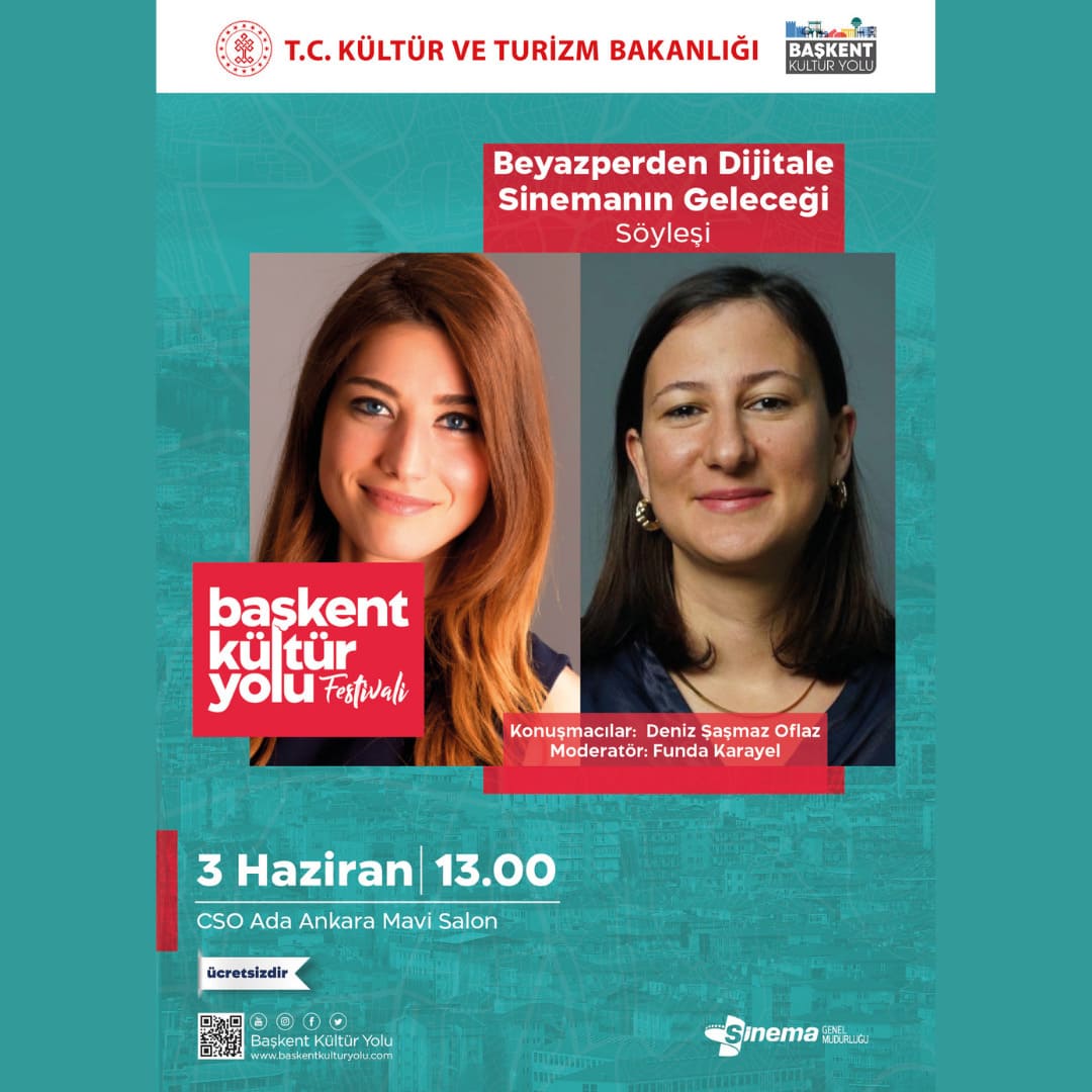 PGM_PR's tweet photo. Başkent Kültür Yolu programı kapsamında moderatörlüğünü Funda Karayel'in yaptığı ''Beyazperdeden Dijitale Sinemanın Geleceği'' oturumunda Blu TV içerik ve ticari direktörü Deniz Şaşmaz Oflaz deneyimlerini Başkentlilere aktaracak.
🗓 3 Haziran 2022 Cuma
⏰ 13:00
📍 CSO Ada Ankara https://t.co/z9TiqRzfy0