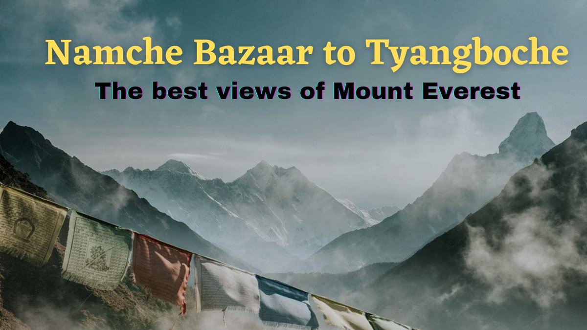 On the day 4 of our Everest Base Camp trek, we trekked from Namche Bazaar to Tyangboche with some amazing views of Everest, Lhotse and Ama Dablam on the way. Check out the new vlog.

youtu.be/9nkd8TN6ZSw