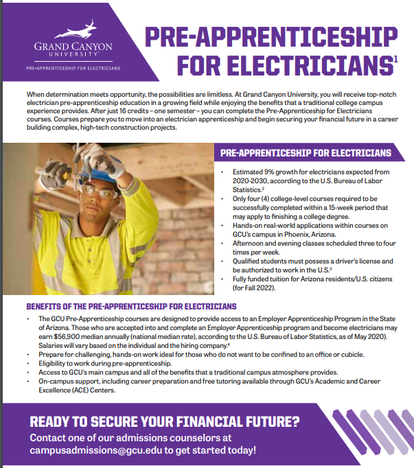 Check out these summer opportunities through GCU! Email Michayla Morris for more information at Michayla.morris@gcu.edu