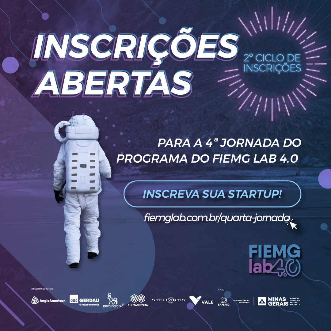 fiemglab's tweet photo. As inscrições de Startups para o Segundo Ciclo do Programa FIEMG Lab 4.0 estão abertas até 27 de Junho, INSCREVA-SE!

Confira a página oficial do programa https://t.co/5qRIPah8To e venha conectar sua Startup com indústrias que buscam por soluções inovadoras em 2022. https://t.co/wPkw7q4FQo