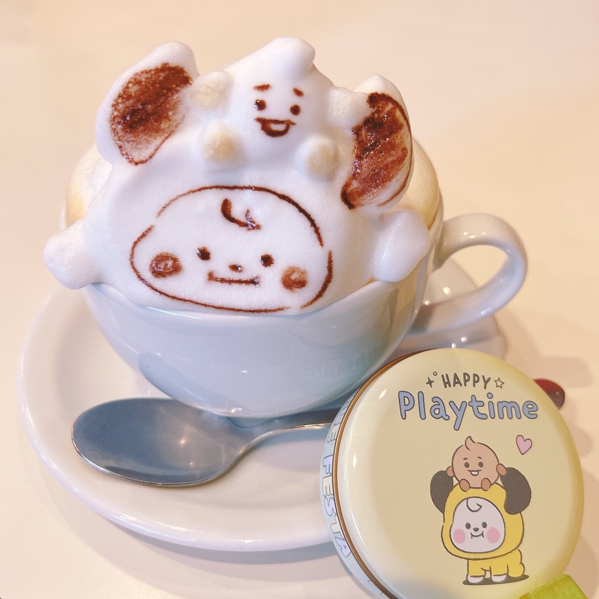 chimi_ng's tweet photo. 昨日の😇💜(…正式には一昨日😅
#BT21 #3Dラテ #LINEフレンズ #stampmaker https://t.co/6RqRcj8xbF