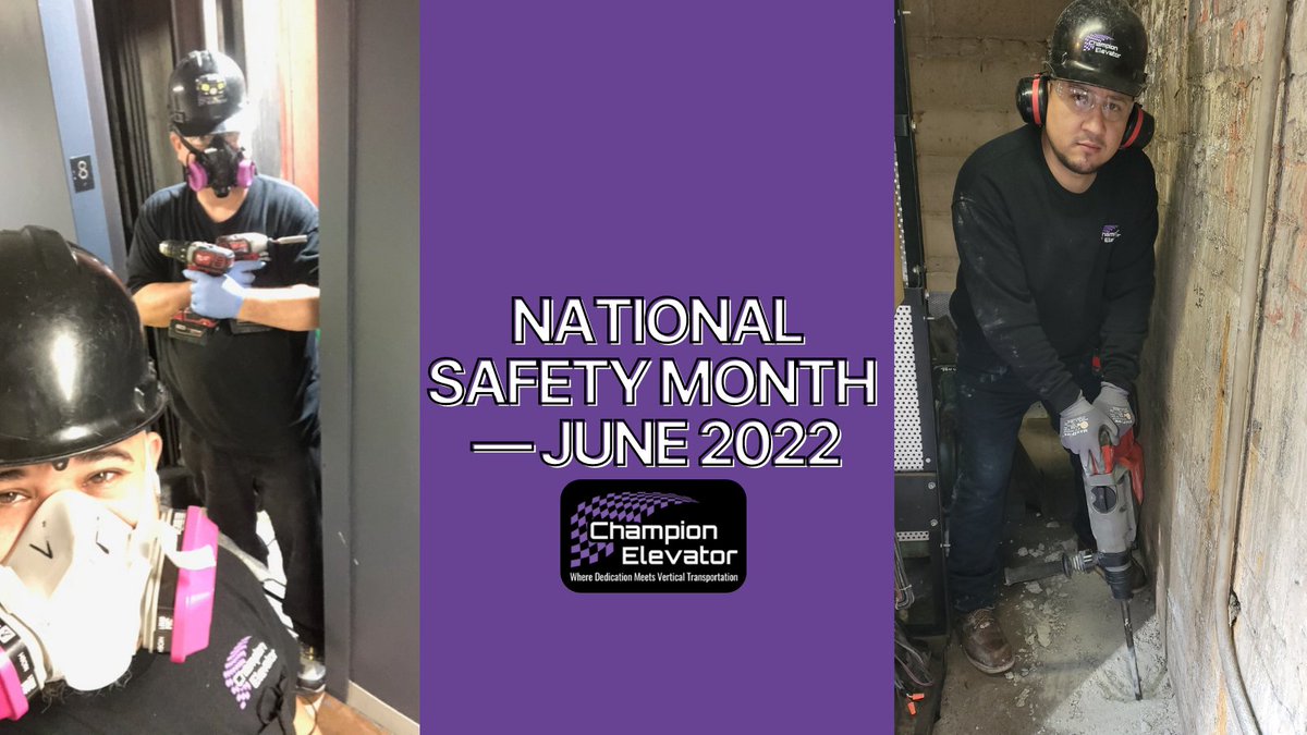 June is National Safety Month, and here at Champion, safety is our TOP priority! Right now, we’re taking this time to reflect on how to create an even safer working environment for our entire team. Let’s remember to stay vigilant and watch out for our fellow teammates!