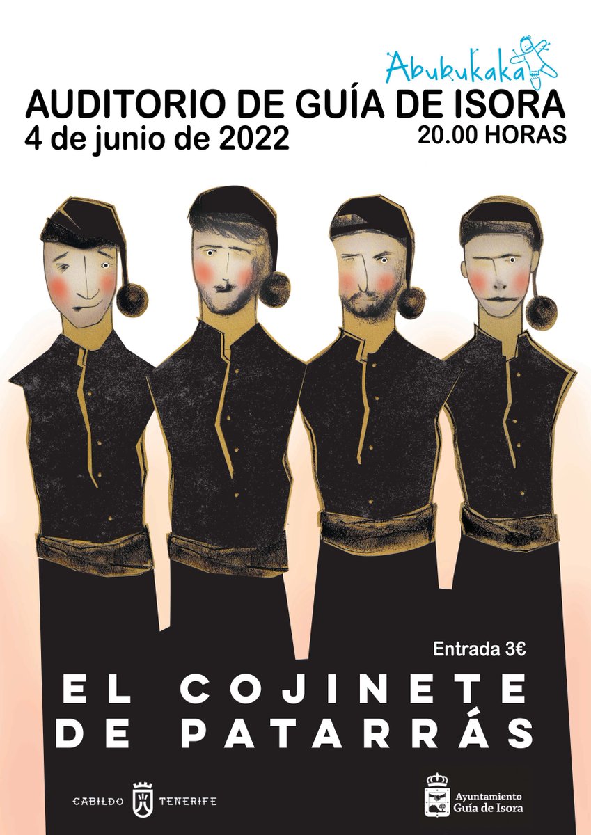 culturaguiadei1's tweet image. ☀️ #GuíadeIsora se llena de arte este #junio
👉"El Cojinete de Patarrás" de @Abubukaka 🗓️ 4
👉Festival Internacional de Cine Medio Ambiental de Garachico (FICMEC) 🗓️ 10 al 12
👉Jornadas de Convivencia de la #EMOD 🗓️ 14 al 16
#culturasegura #agendacultural #ayuntamientoguiadeisora