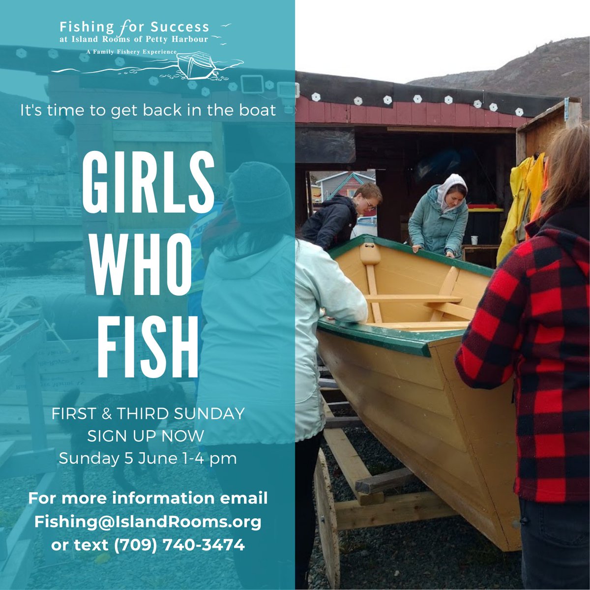 IslandRooms's tweet image. 🐟It&apos;s o-fish-ial!🌊#GirlsWhoFish is launching this Sunday 5th June at 1pm!🎣Join us at Island Rooms of #PettyHarbour &amp;amp; learn to sand lines to make your own handline gear for upcoming #food #fishery. Please email or text for info &amp;amp; to hold your space in the boat!🚣‍♀️#SDG5 #SDG14b🐋