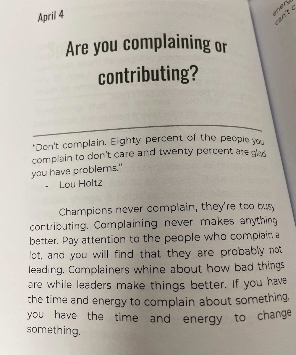 No complaining rule! <a href="/JonGordon11/">Jon Gordon</a>