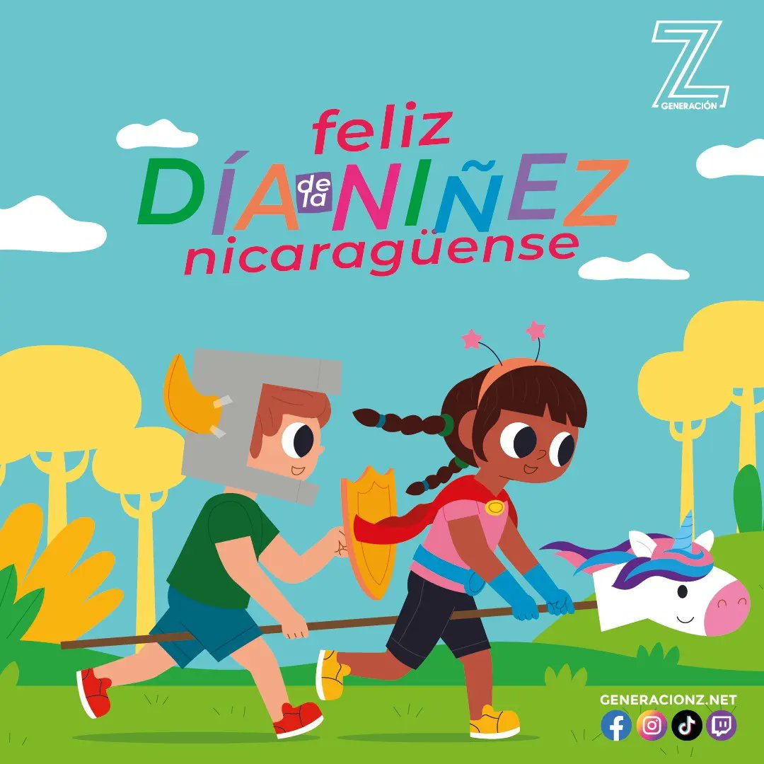 Feliz día de la niñez nicaraguense a los mimados del hogar y a los que aun tenemos un niño adentro 🥰🥳🇳🇮