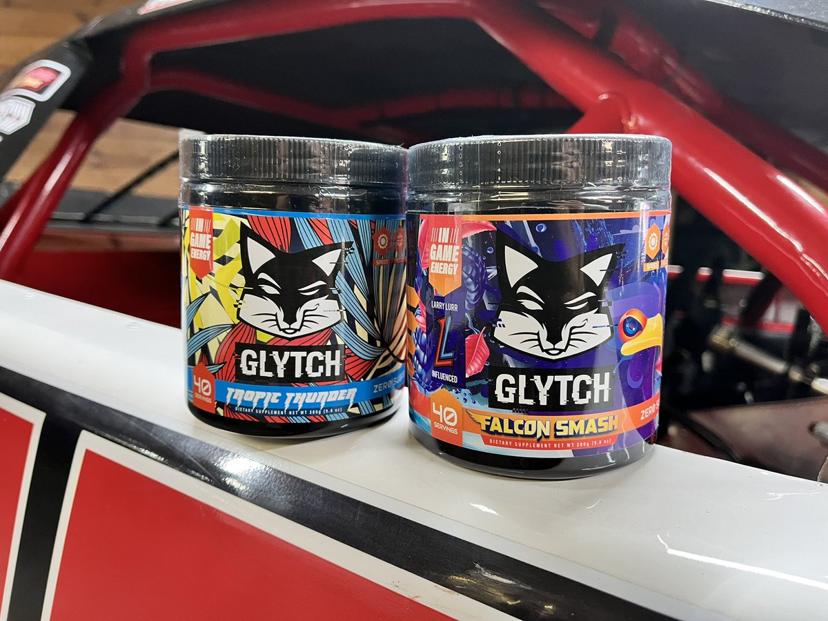 LandonHuffman's tweet photo. Thanks to our sponsor @GLYTCHEnergy I will be giving away TWO fresh tubs of my favorites🔥

▪️To enter: 

🔺Follow @GLYTCHEnergy &amp; @HuffmanRacing_ 
🔺Tag ✌🏻friends below
🔺RT this post! 

Glytch is the official energy drink of @HuffmanRacing_ 🤝

Winner chosen at racetrack Sat! https://t.co/fnfuWu77HF
