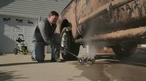 NEVER clean or pressure wash the undercarriage of a vehicles at home. The oil, grease and other pollutants from this activity can contaminate shallow groundwater and also enter the Town's stormwater system. Do this at a car wash which is designed to handle these pollutants!