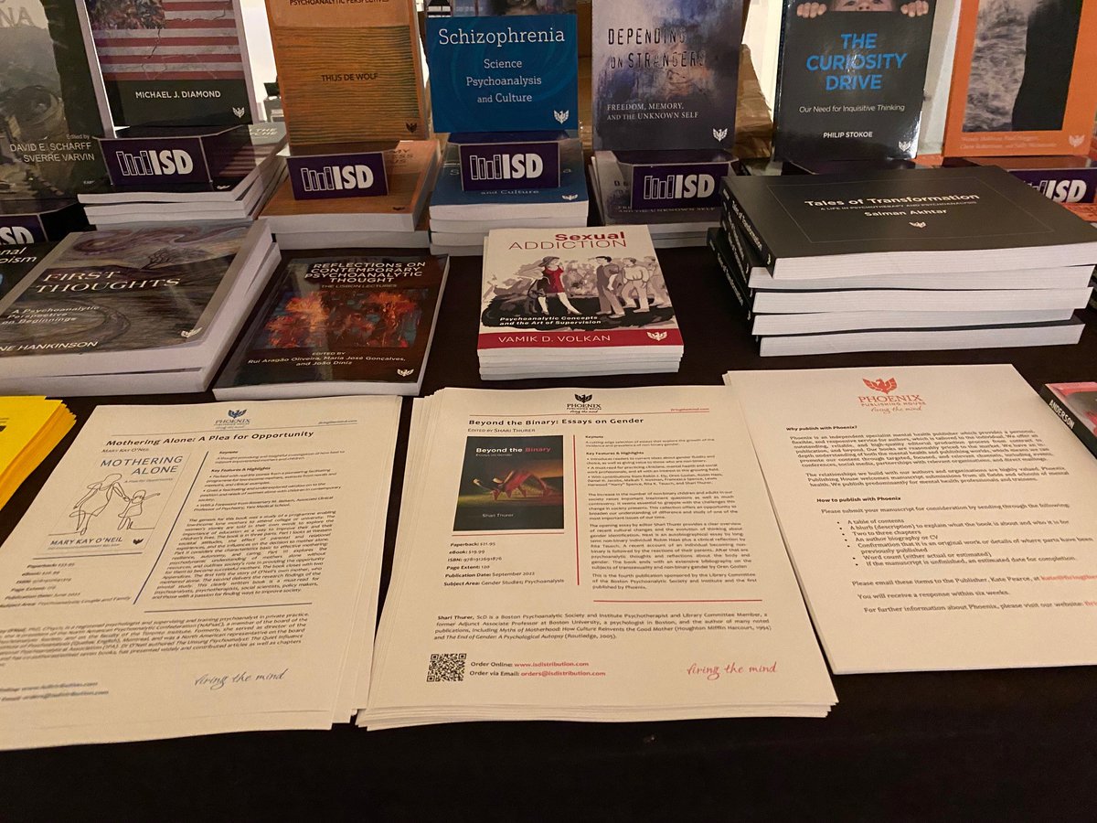 firingthemind's tweet photo. Our book stall at the Boston APsaA conference is looking fantastic – come take a look at our wide range of #psychoanalytic titles and fire your mind!
@isdistribution @psychoanalysis_ #conference #apsaa #psychoanalysis https://t.co/lJRH9QQPic