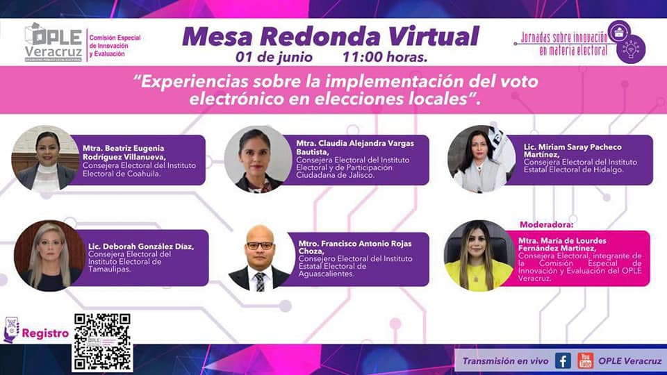 TodosSomosIETAM's tweet photo. #HOY | La Consejera @deborahgzz1 estará participando en una mesa virtual de diálogo sobre los desafíos de la implementación de la #UrnaElectrónica en elecciones locales.
Sigue su transmisión a las #11horas:👇👇👇
🔸Youtube : https://t.co/BmAmdcn3zb https://t.co/eX6JHqybNs