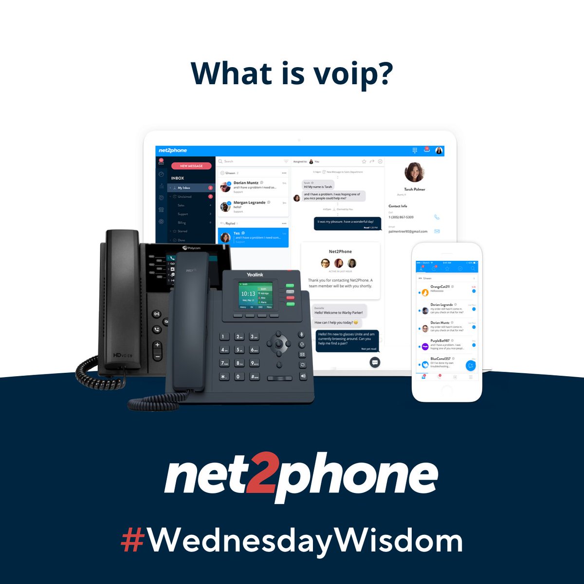 net2phoneCanada's tweet photo. What is VoIP? You came to the right place, net2phone has over 30 years of experience in the VoIP industry. https://t.co/e7Bl0GFZsr