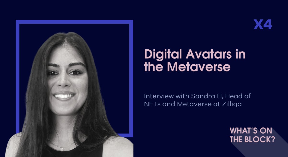 MaxineRoseEwing's tweet photo. Next episode! What is identity in the #Metaverse? @sandra_tlibe from @zilliqa  and co-founder of @themetapolis talks about this and more on our most recent episode.

Don't miss out!
#Whatsontheblock next?

#Avatars #Blockchain #web3community 
@x4_technology https://t.co/OnqITGamRH