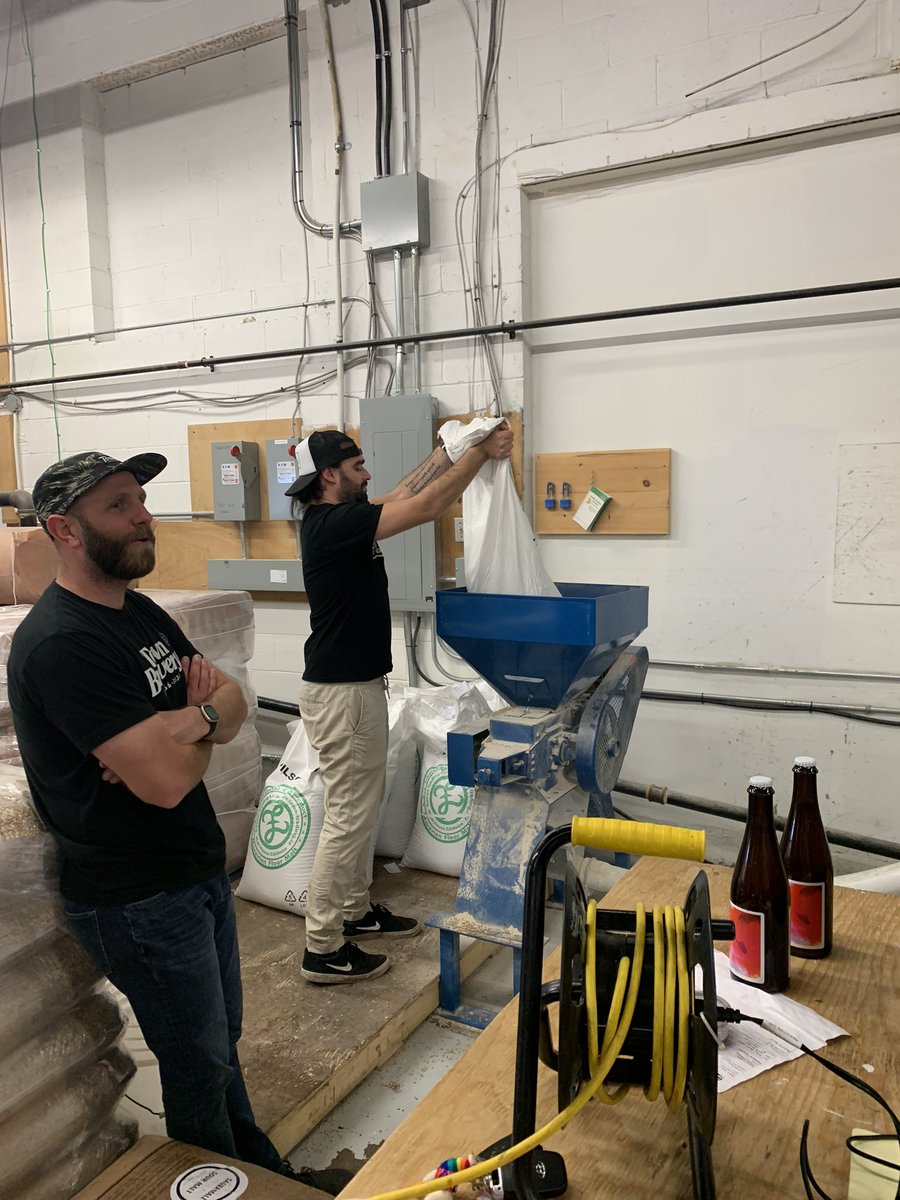 Howdy Y’all, millin’ <a href="/TownBreweryCa/">Town Brewery</a> for our wicked collabo with <a href="/Brew_Culture/">BrewCulture</a> All Raven floor malted pils &amp; Vista hops from <a href="/YakimaChief/">Yakima Chief Hops</a> . Stay tuned for more details!!!